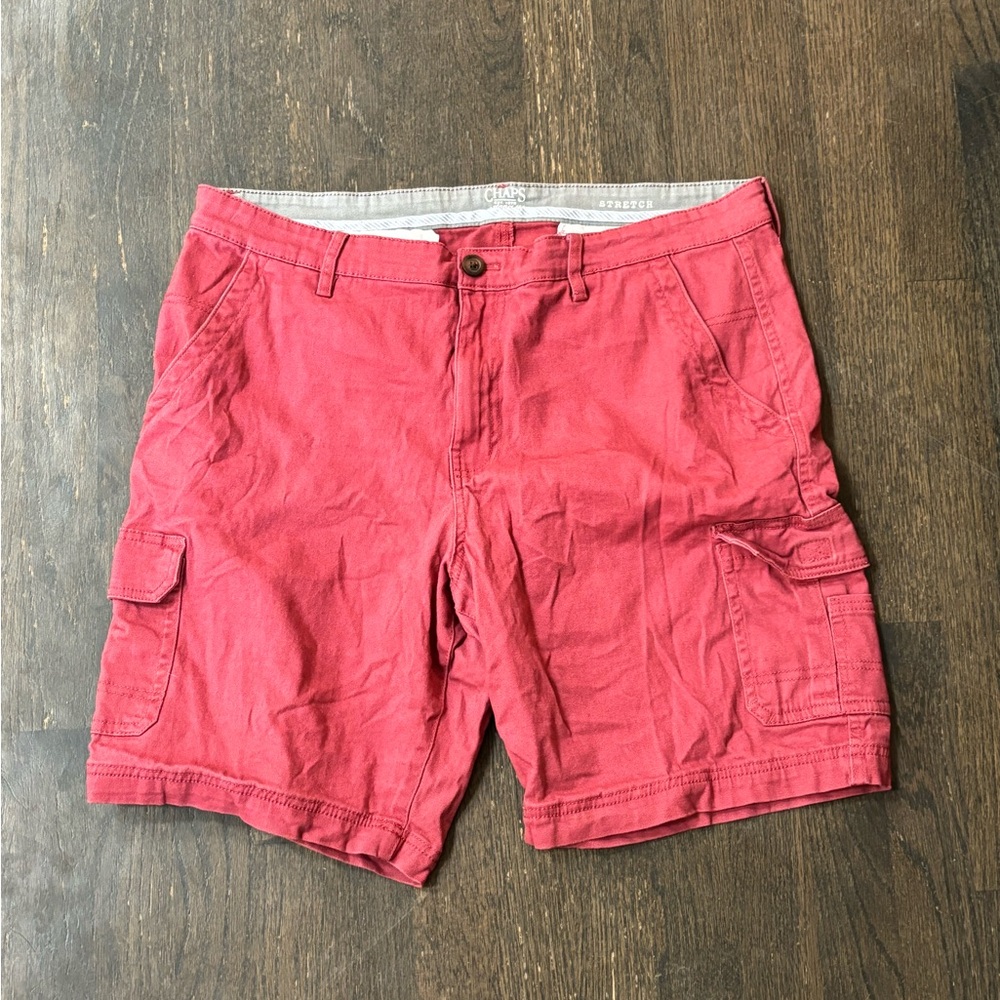 Men's Red Cargo Shorts